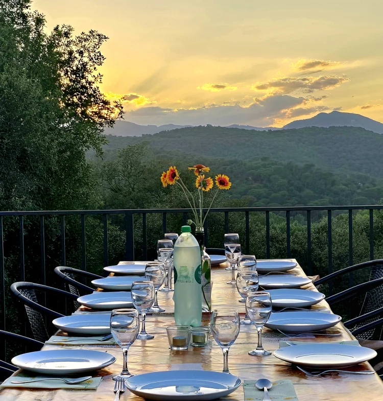 Imagen de Cena con vistas a la puesta de sol 
