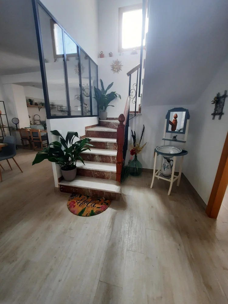 Imagen de Entrada y subida al 1er piso luminosas y decoradas