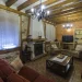 Salón, chimenea y TV